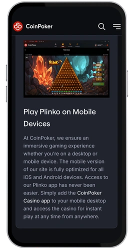 CoinPoker Kasino mobilní